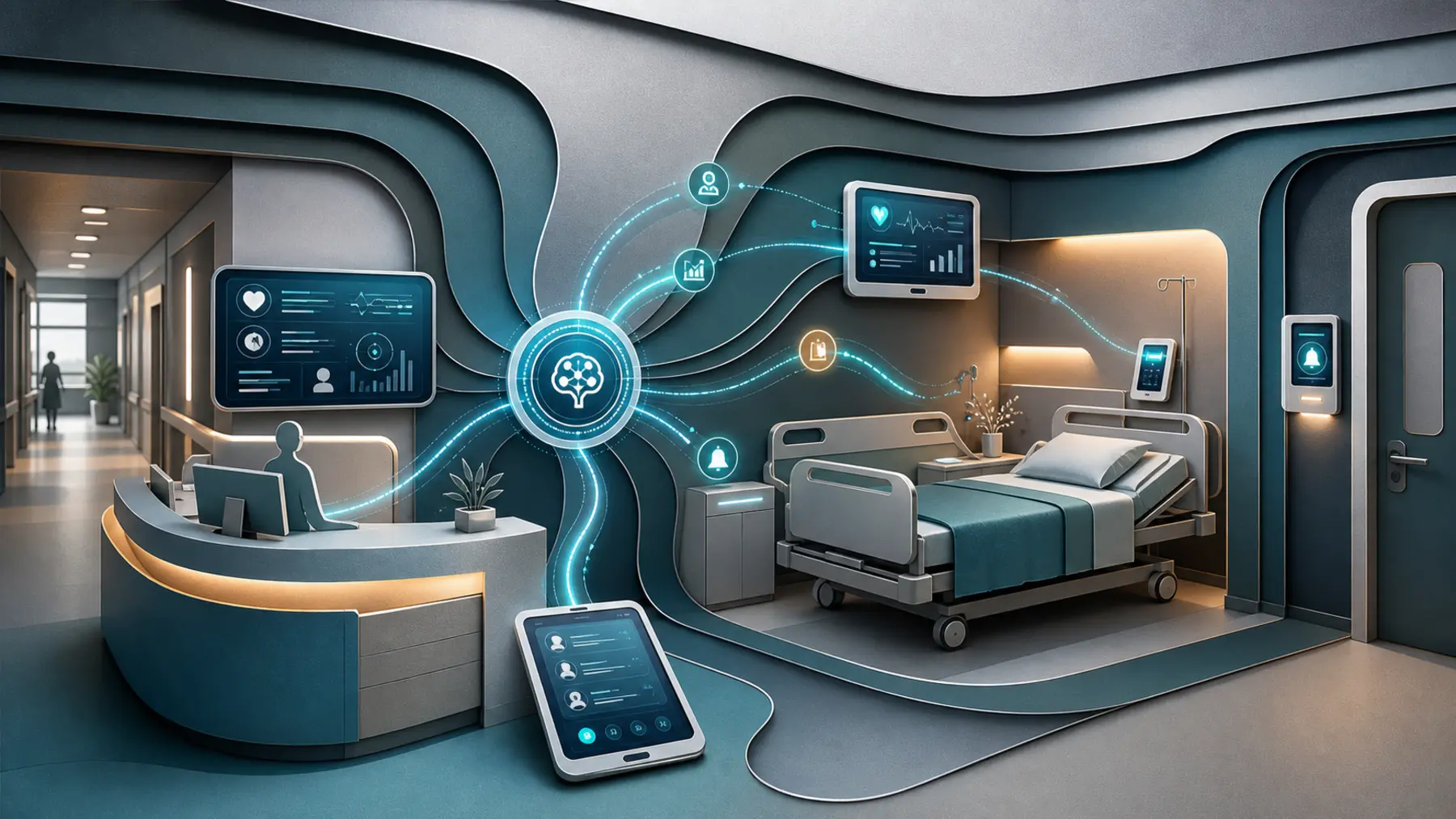 魔力 AI 护理与 AI 病房多终端协同视觉